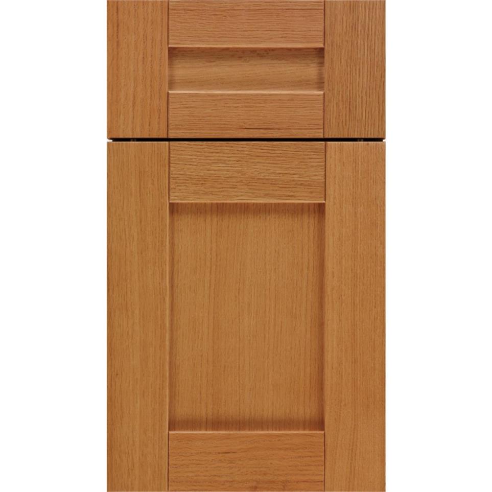 Square Ginger Light Finish Square Cabinets