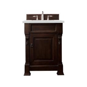 Base with Sink Top Burnished Mahogany Dark Finish Vanities