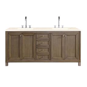 Base with Sink Top Whitewashed Walnut Light Finish Vanities