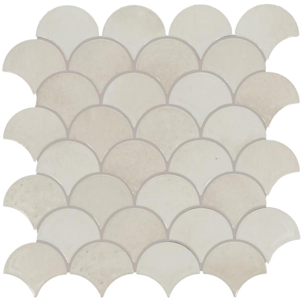 Mosaic Pearl Glossy Gray Tile