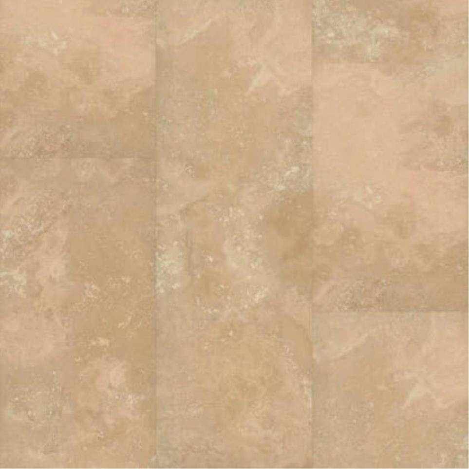 Tile Travertine Fawn Beige/Tan Vinyl