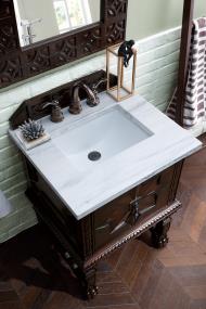 Base with Sink Top Antique Walnut Dark Finish Vanities