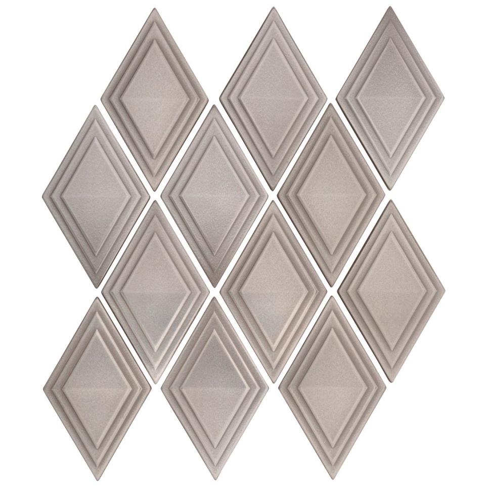 Mosaic Nickel Satin Beige/Tan Tile