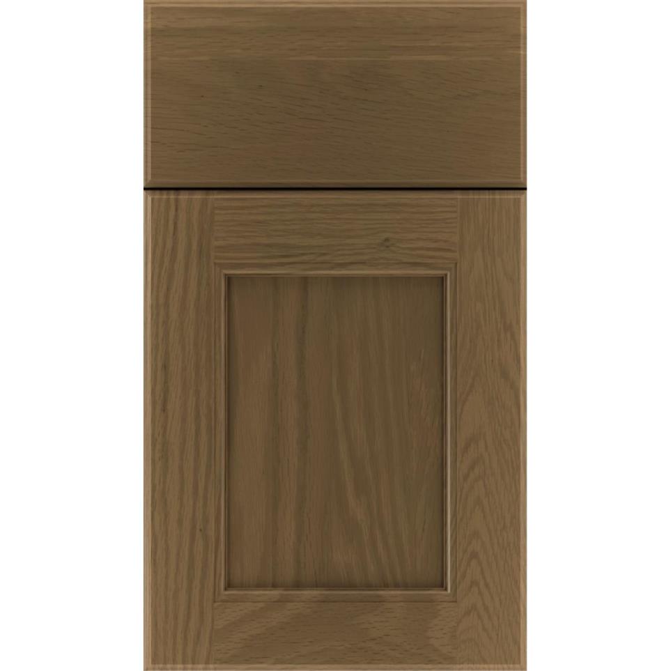 Square Frappe Medium Finish Square Cabinets