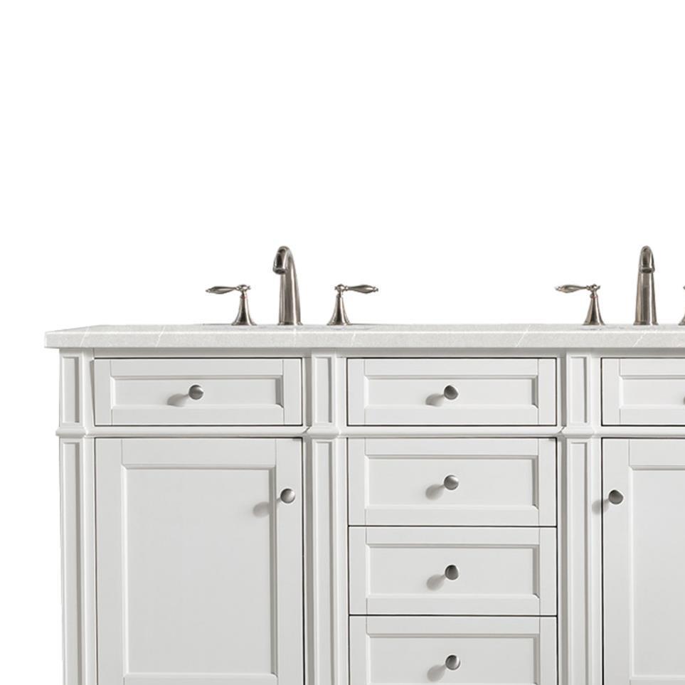 Base with Sink Top Bright White White Vanities