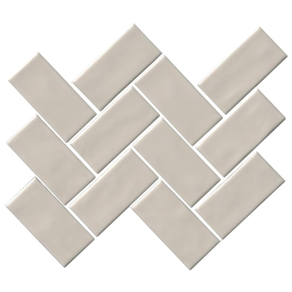 Mosaic Nordic Sand Glossy Beige/Tan Tile