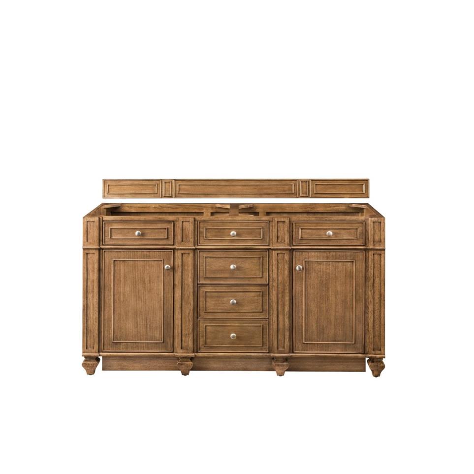 Base with Sink Top Saddle Brown Medium Finish Vanities