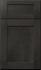 Square Cobblestone Dark Finish Cabinets