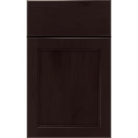 Square Thatch Dark Finish Square Cabinets