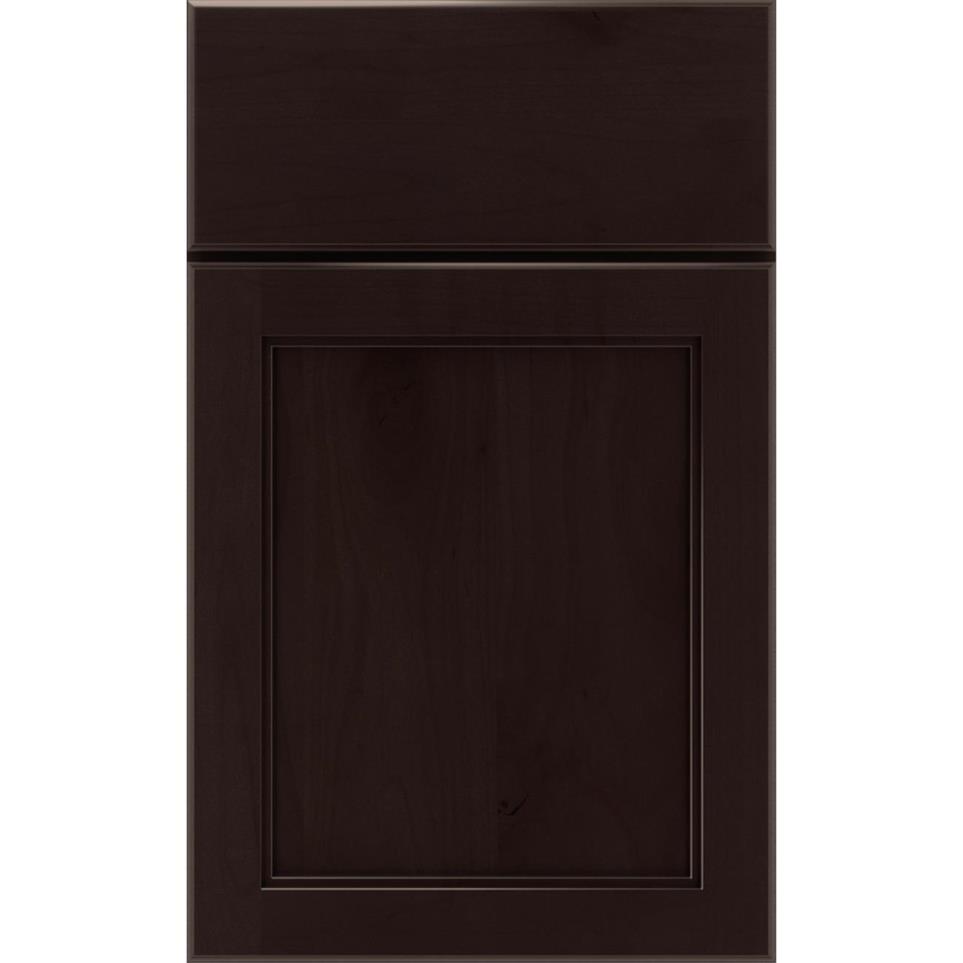 Square Thatch Dark Finish Square Cabinets