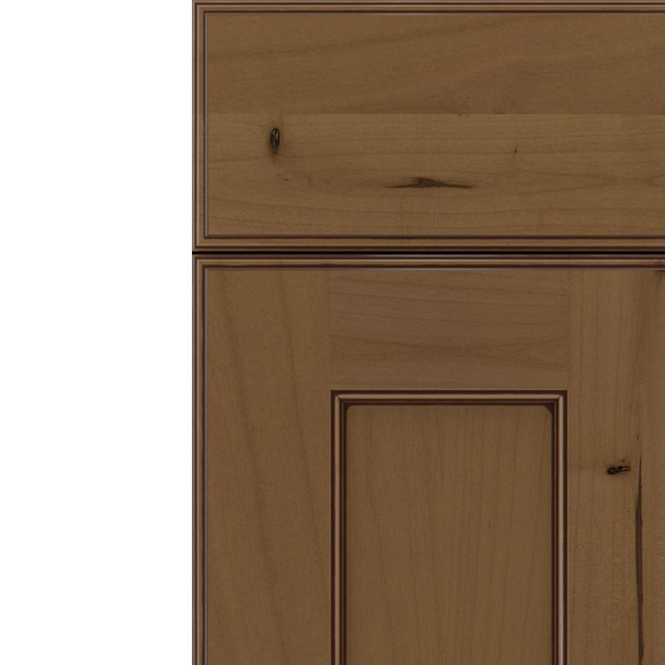 Square Tuscan Mocha Glaze Glaze - Stain Square Cabinets