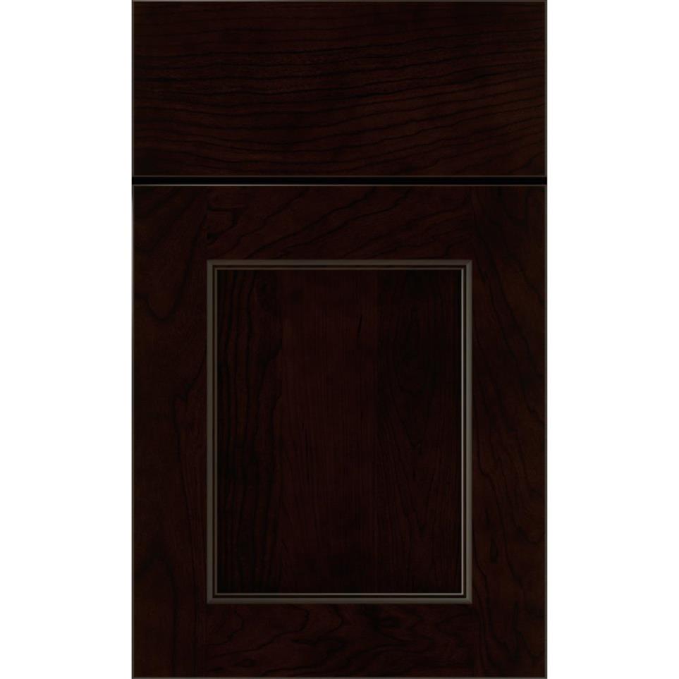 Square Chocolate Dark Finish Square Cabinets