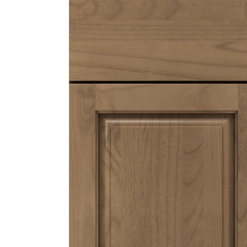 Square Buckskin Medium Finish Square Cabinets