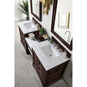 Base with Sink Top Burnished Mahogany Dark Finish Vanities