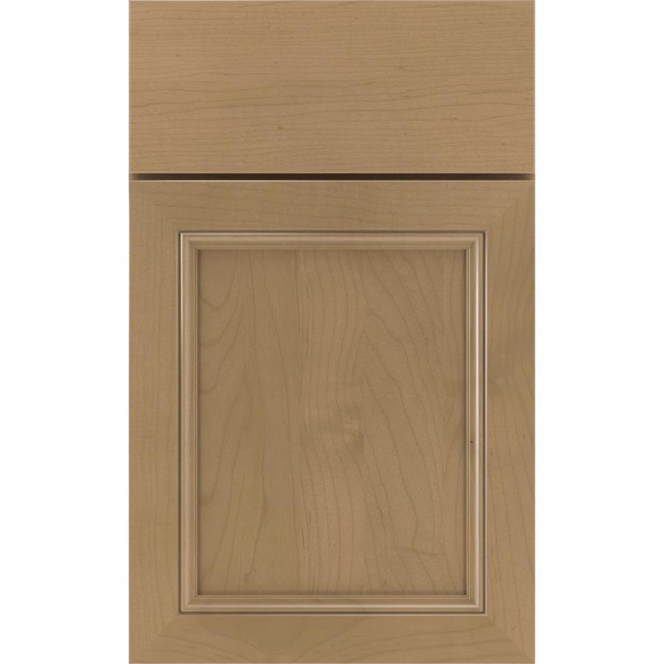 Square Buckskin Medium Finish Square Cabinets