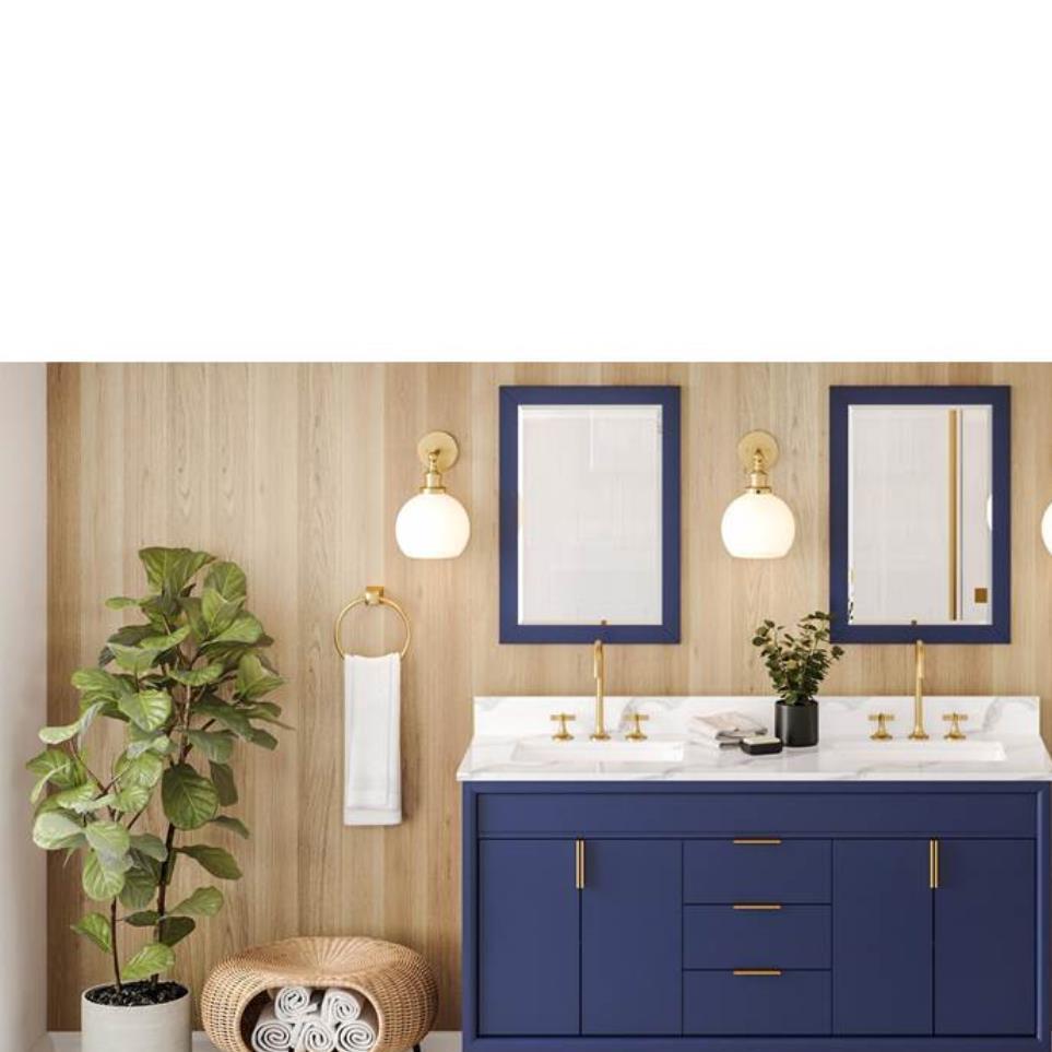 Base with Sink Top Hale Blue Blue / Purple Vanities