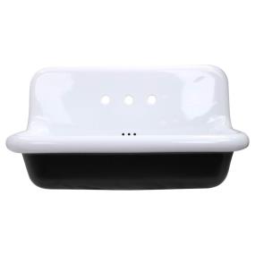 Bath White/Blk  Bathroom Sinks