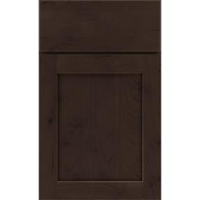 Square Thatch Dark Finish Square Cabinets