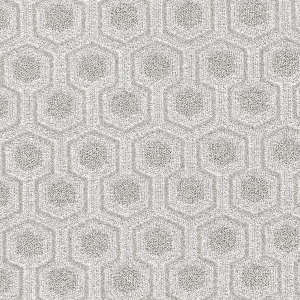 Pattern Chalked White Beige/Tan Carpet
