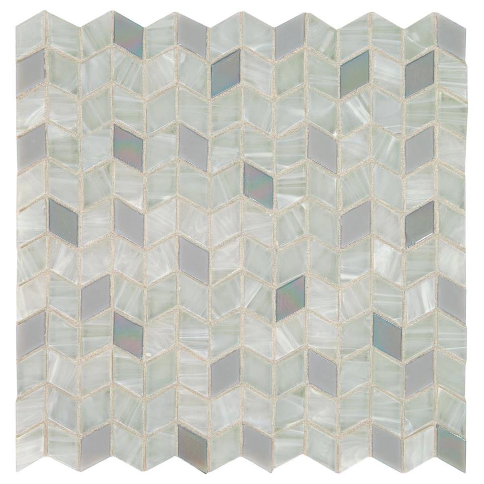 Mosaic Mother Of Pearl Glass Gray Tile