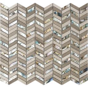 Mosaic Black Sand Beach Beige/Tan Tile