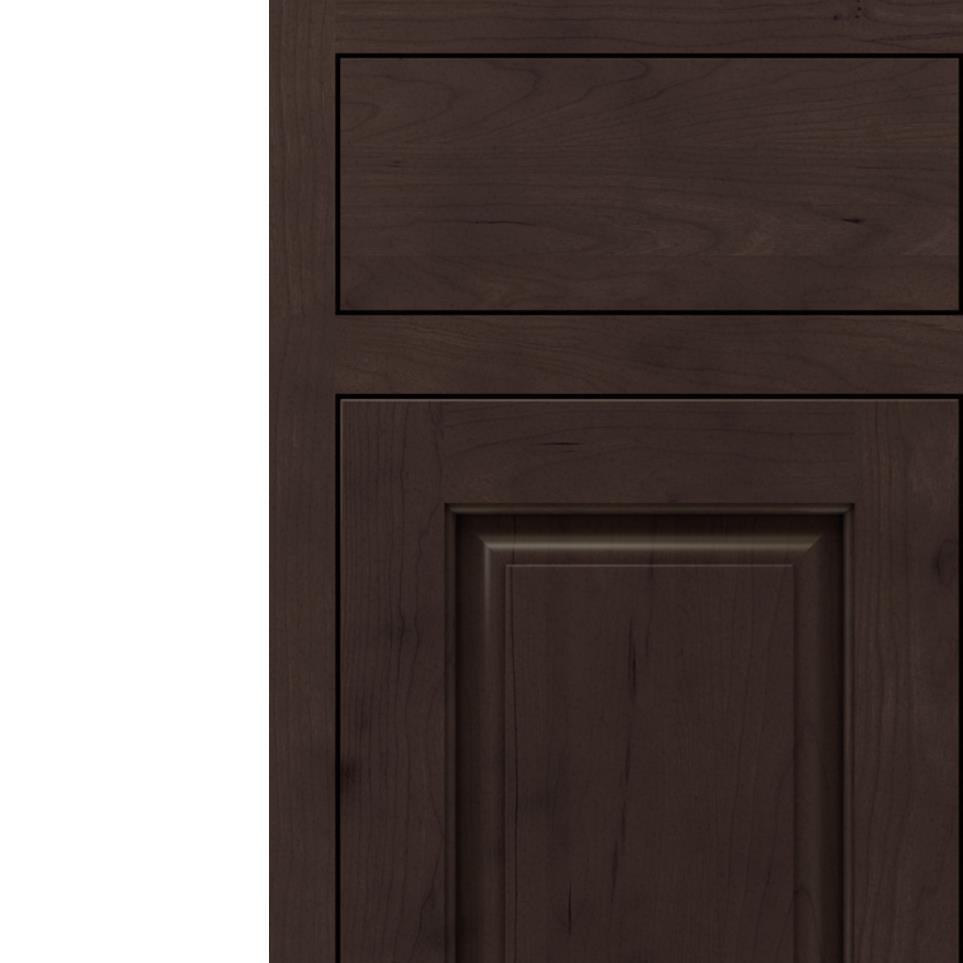 Inset Thatch Dark Finish Inset Cabinets