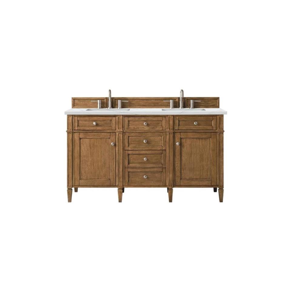 Base with Sink Top Saddle Brown Medium Finish Vanities