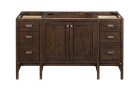 Base with Sink Top Mid Century Acacia Dark Finish Vanities