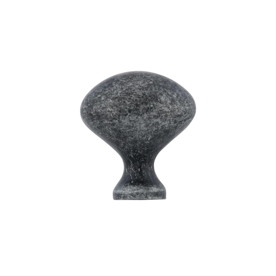 Knob Natural Iron Black Knobs