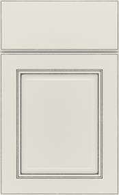 Square Icy Avalanche Grey Stone Paint - White Cabinets