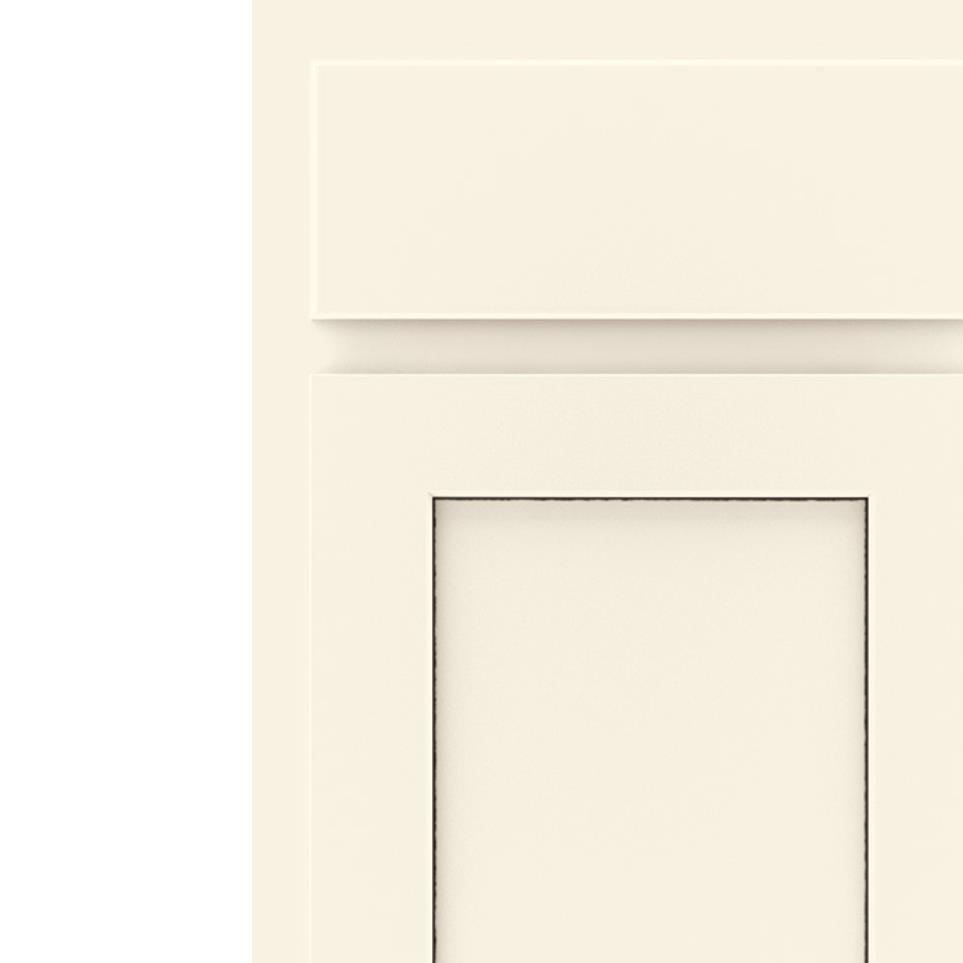 Square Coconut Amaretto Creme Glaze - Paint Square Cabinets