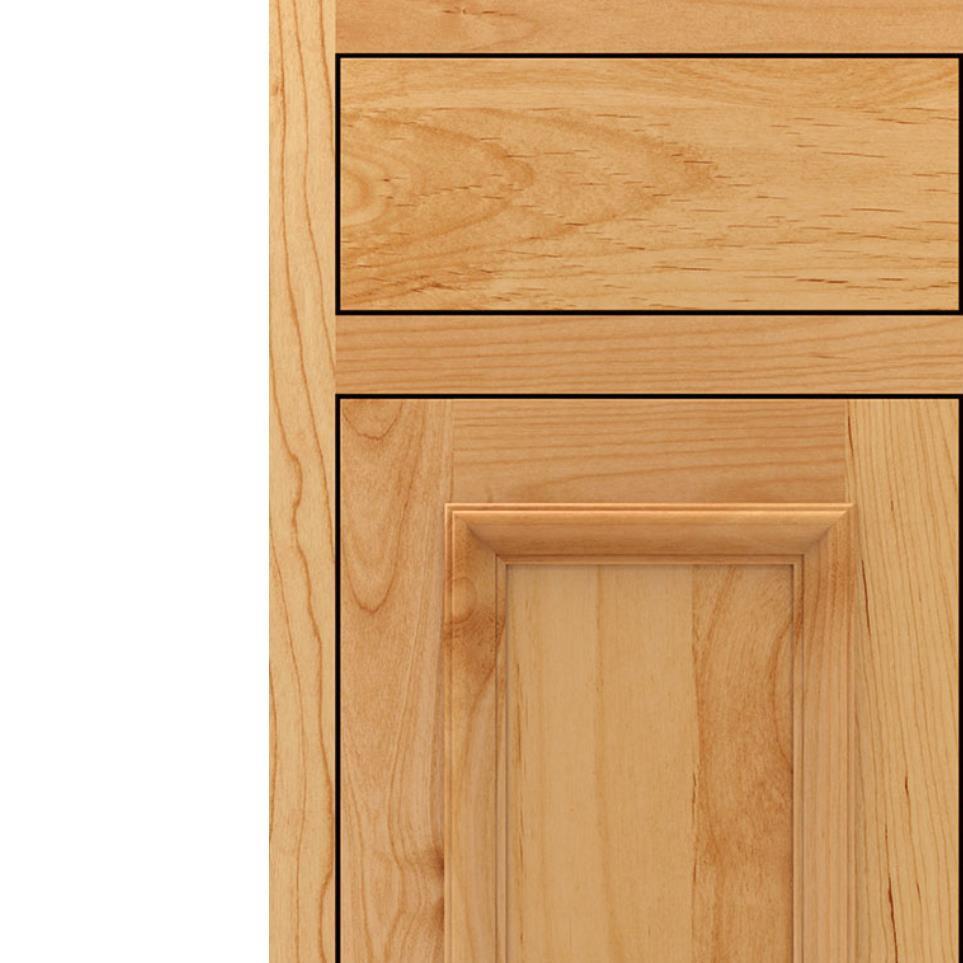 Square Natural Light Finish Square Cabinets