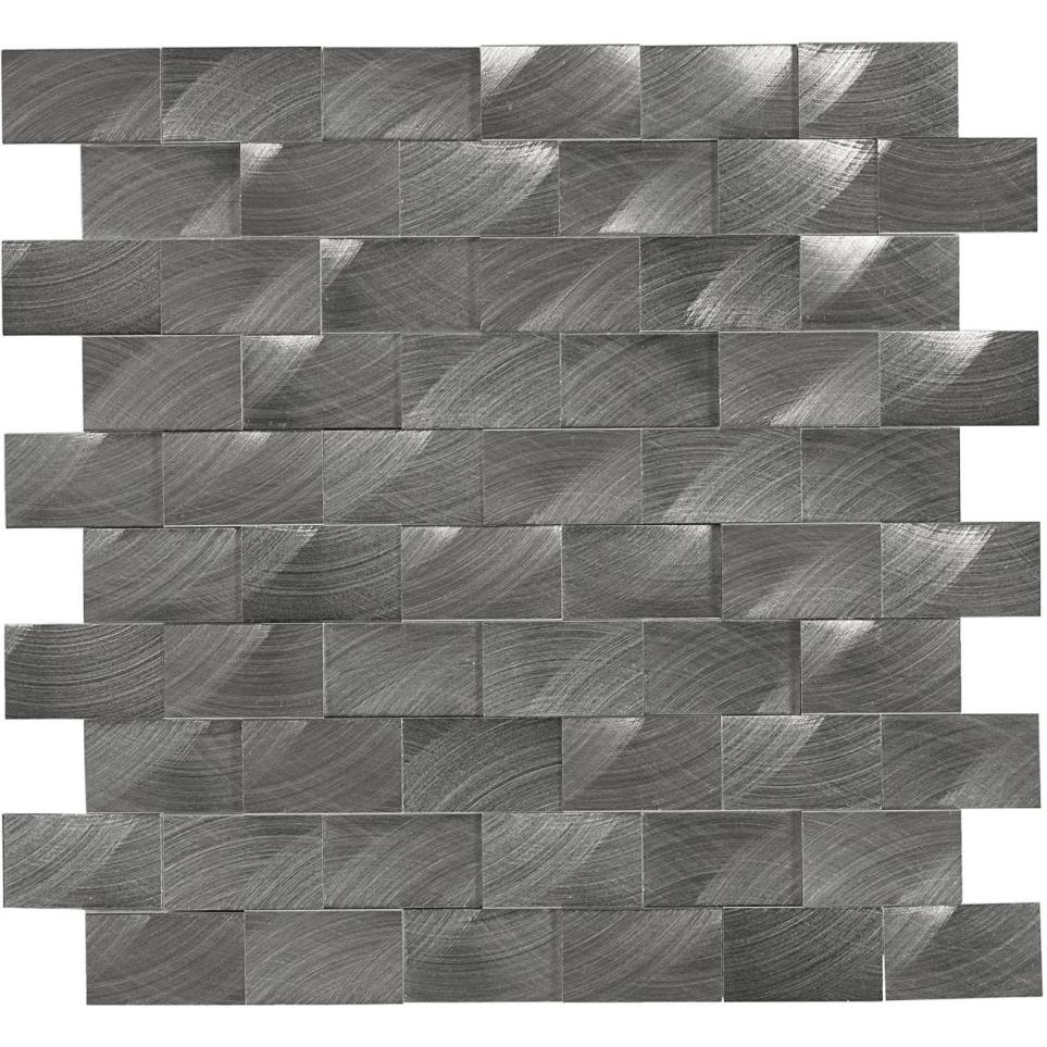 Mosaic Gunmetal Satin Gray Tile