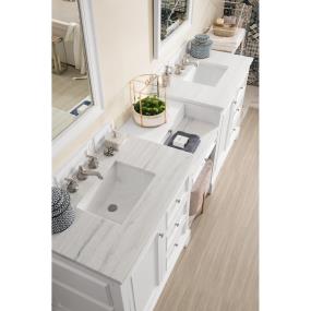 Base with Sink Top Bright White White Vanities