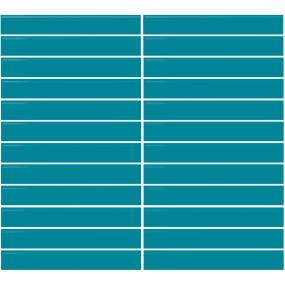 Mosaic Ocean Blue Glossy Blue Tile
