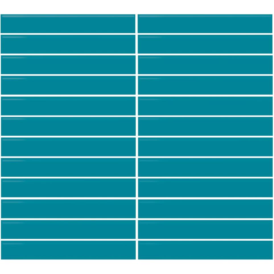 Mosaic Ocean Blue Glossy Blue Tile