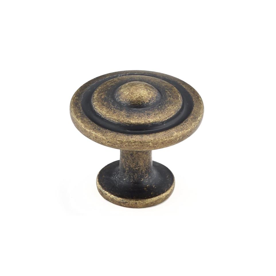 Knob Burnished Brass Brass / Gold Knobs