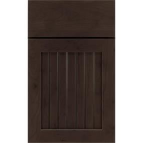 Square Thatch Dark Finish Square Cabinets