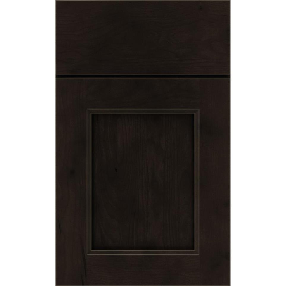 Square Thatch Dark Finish Square Cabinets