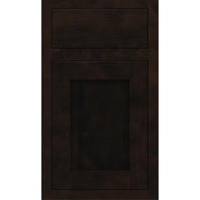 Square Teaberry Dark Finish Square Cabinets