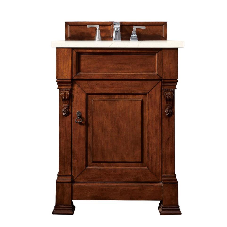 Base with Sink Top Warm Cherry Medium Finish Vanities