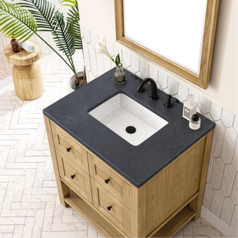 Base with Sink Top Light Oak Light Finish Vanities