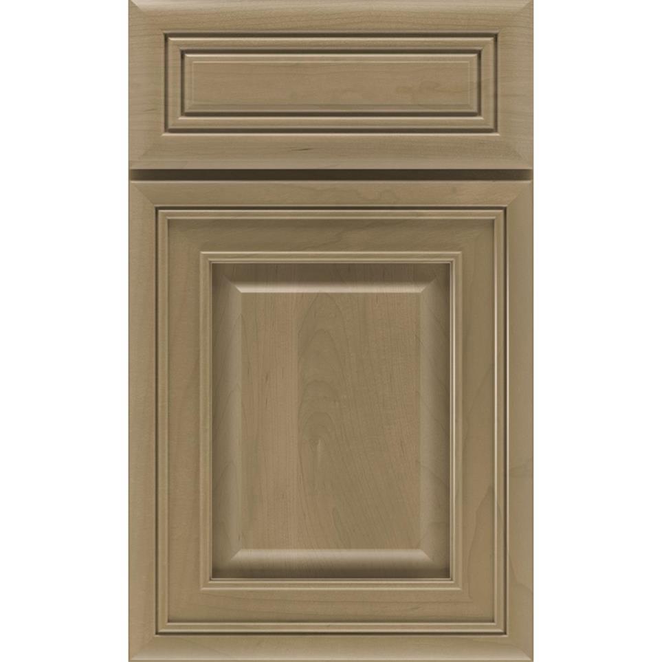 Square Buckskin Medium Finish Square Cabinets