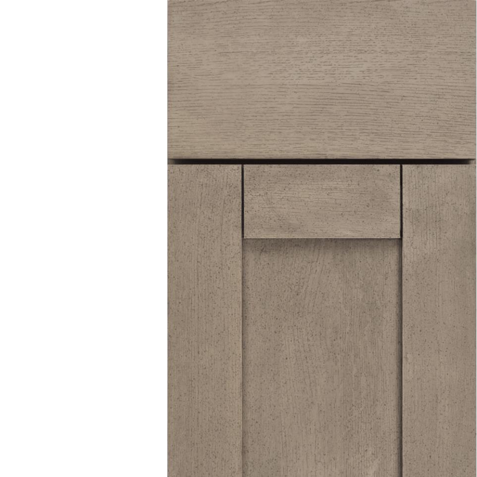 Square Pumice Light Finish Square Cabinets