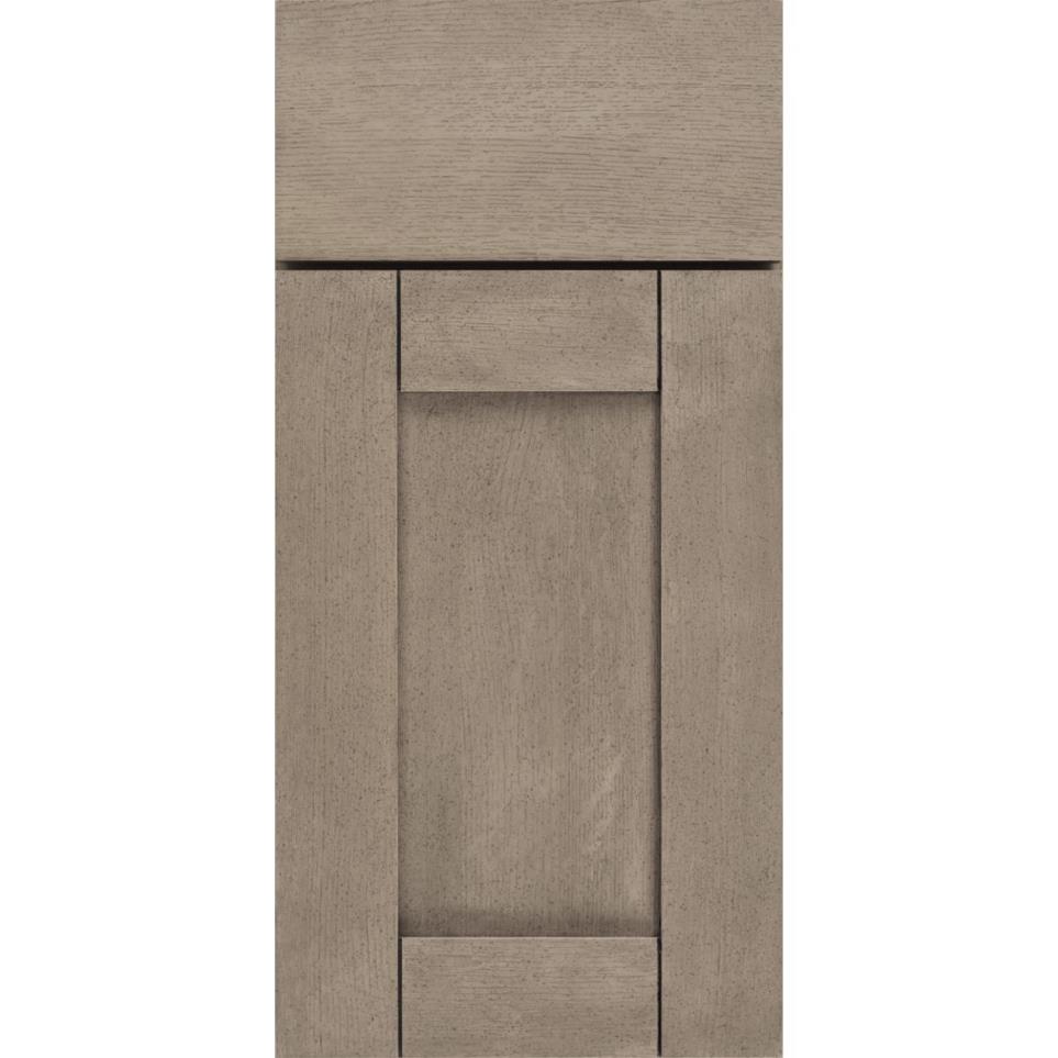 Square Pumice Light Finish Square Cabinets