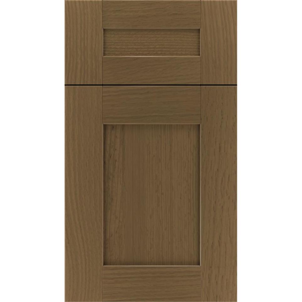 Square Frappe Medium Finish Square Cabinets