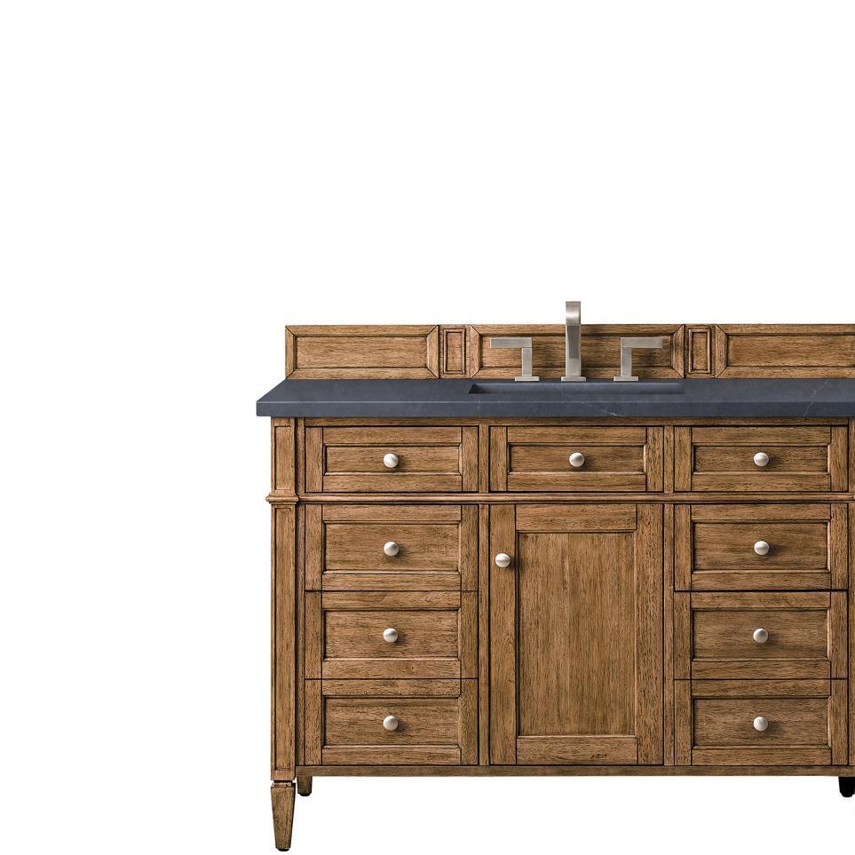 Base with Sink Top Saddle Brown Medium Finish Vanities