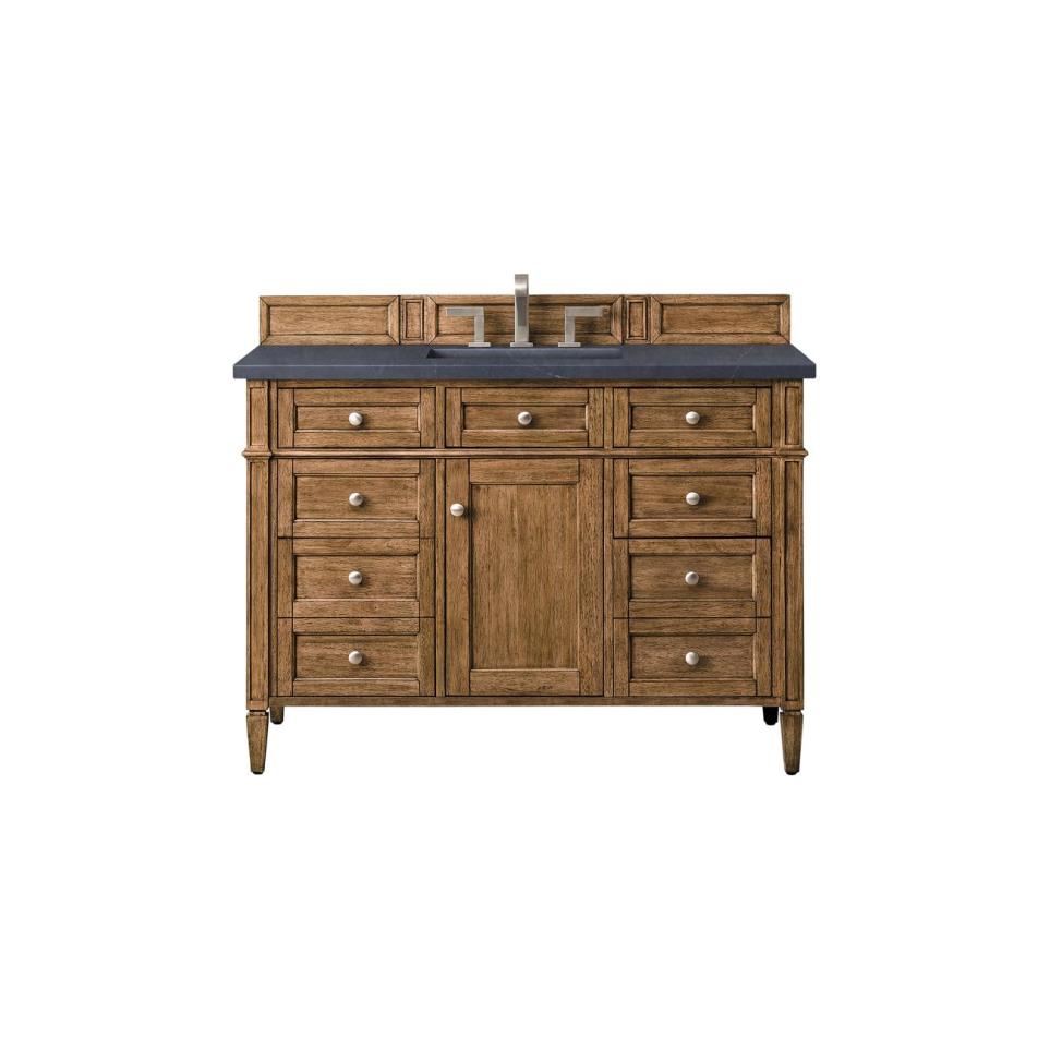 Base with Sink Top Saddle Brown Medium Finish Vanities