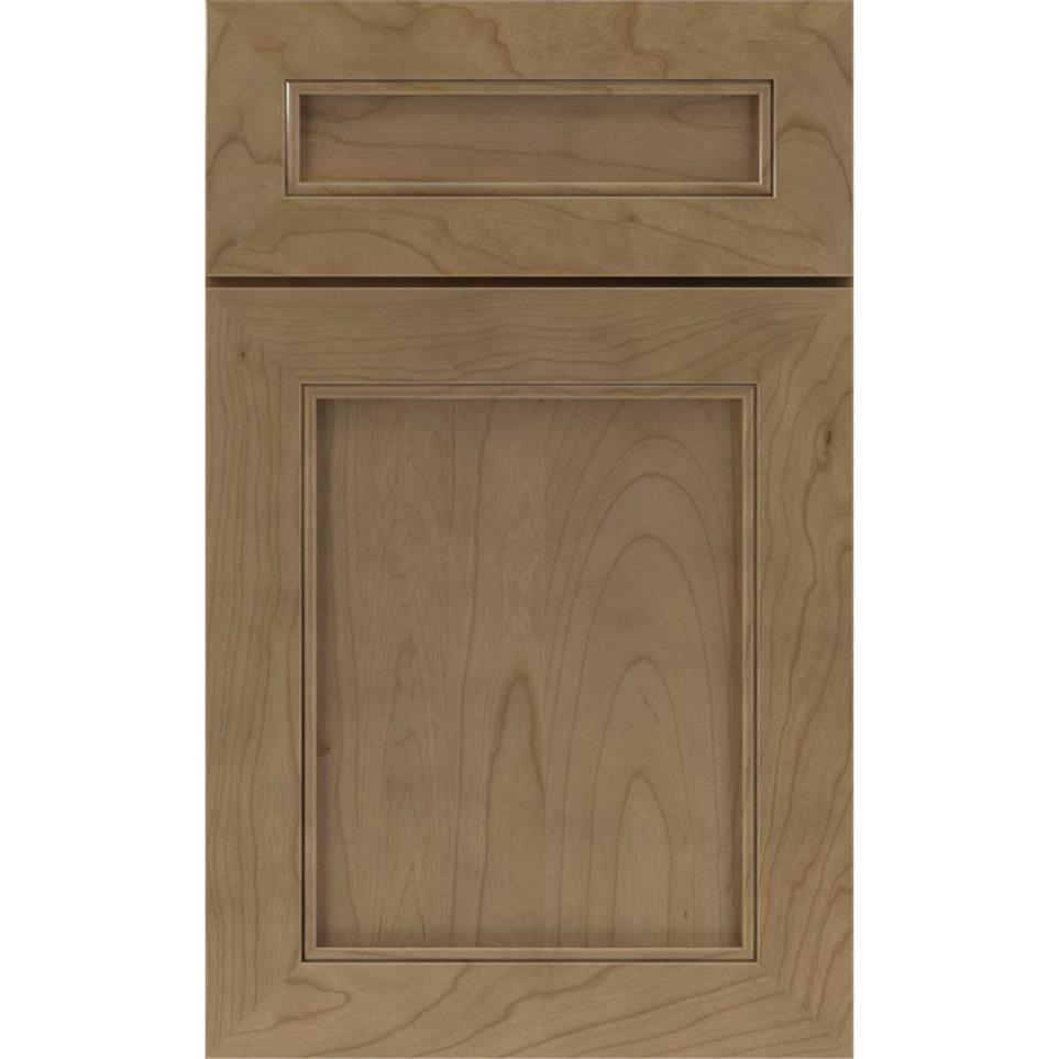 Square Buckskin Medium Finish Square Cabinets