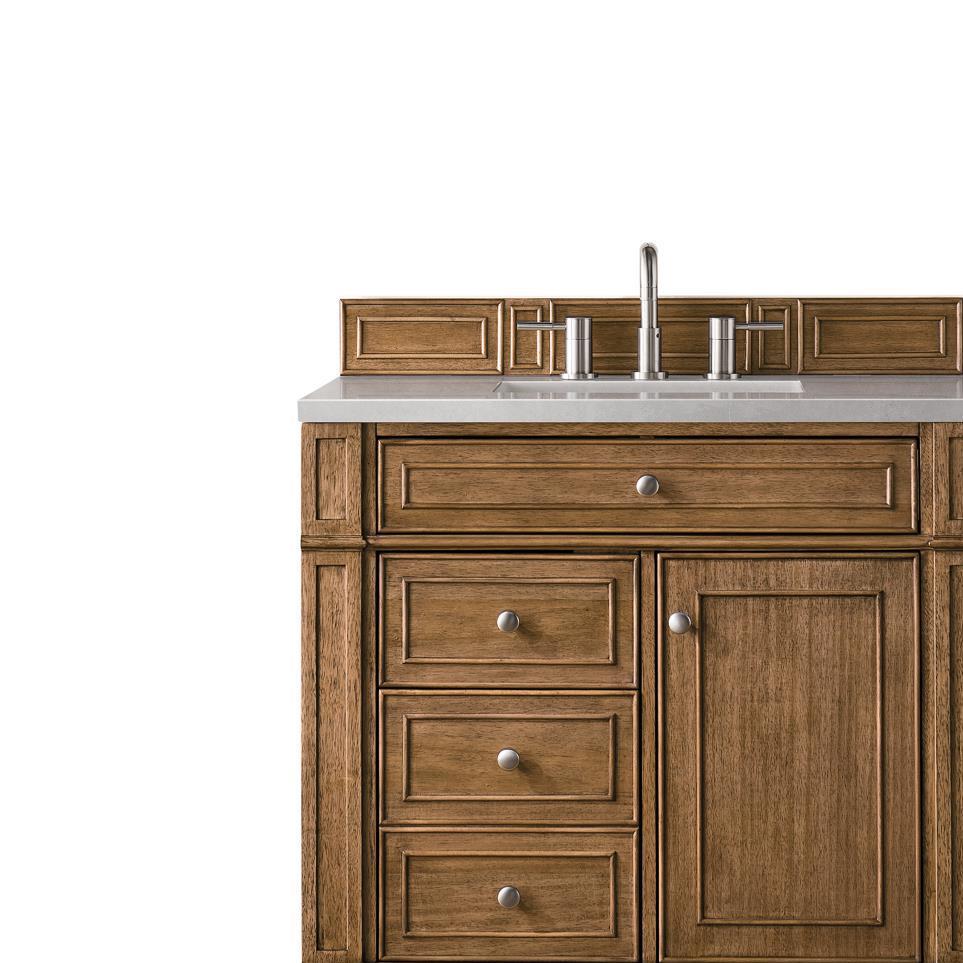 Base with Sink Top Saddle Brown Medium Finish Vanities